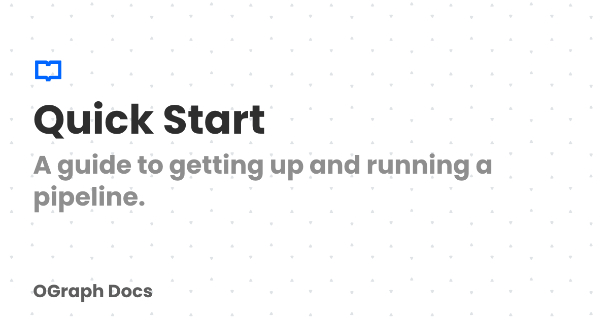 Quick Start | OGraph Docs